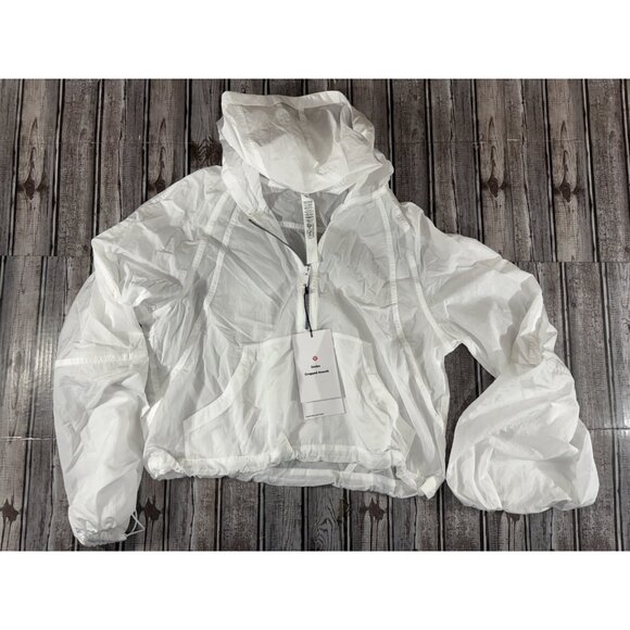 Lululemon Scuba Cropped Anorak color White size 8 NWT $128 - Picture 1 of 2